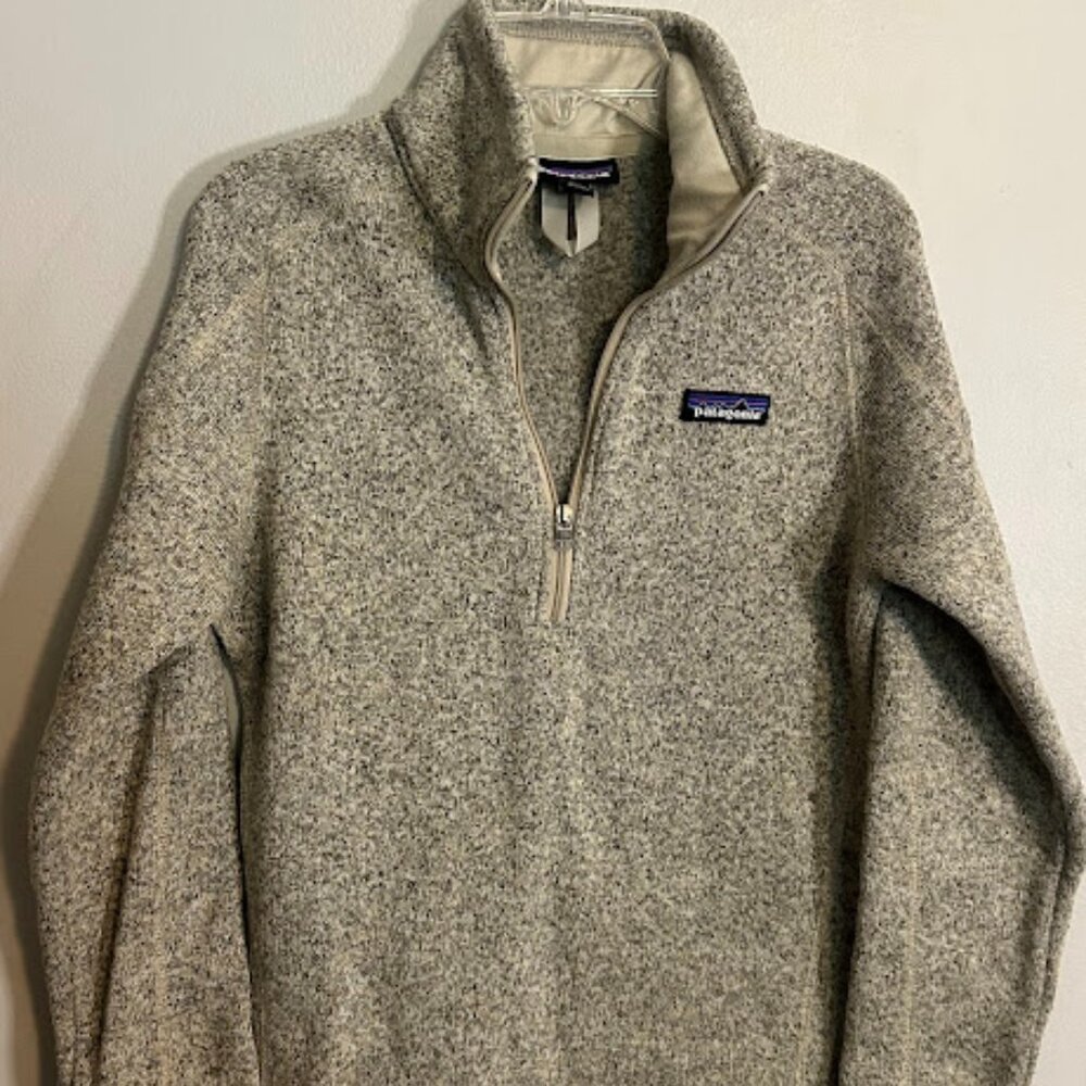 Patagonia Sweater Womens Small Better Sweater Fleece 1/4 Zip Pullover Outdoors - Picture 1 of 5